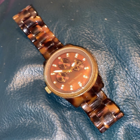 ***VINTAGE*** Michael Kors Tort Ritz Women's Watch ⌚️ № 5038 - Picture 15 of 17